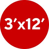 3'x12'